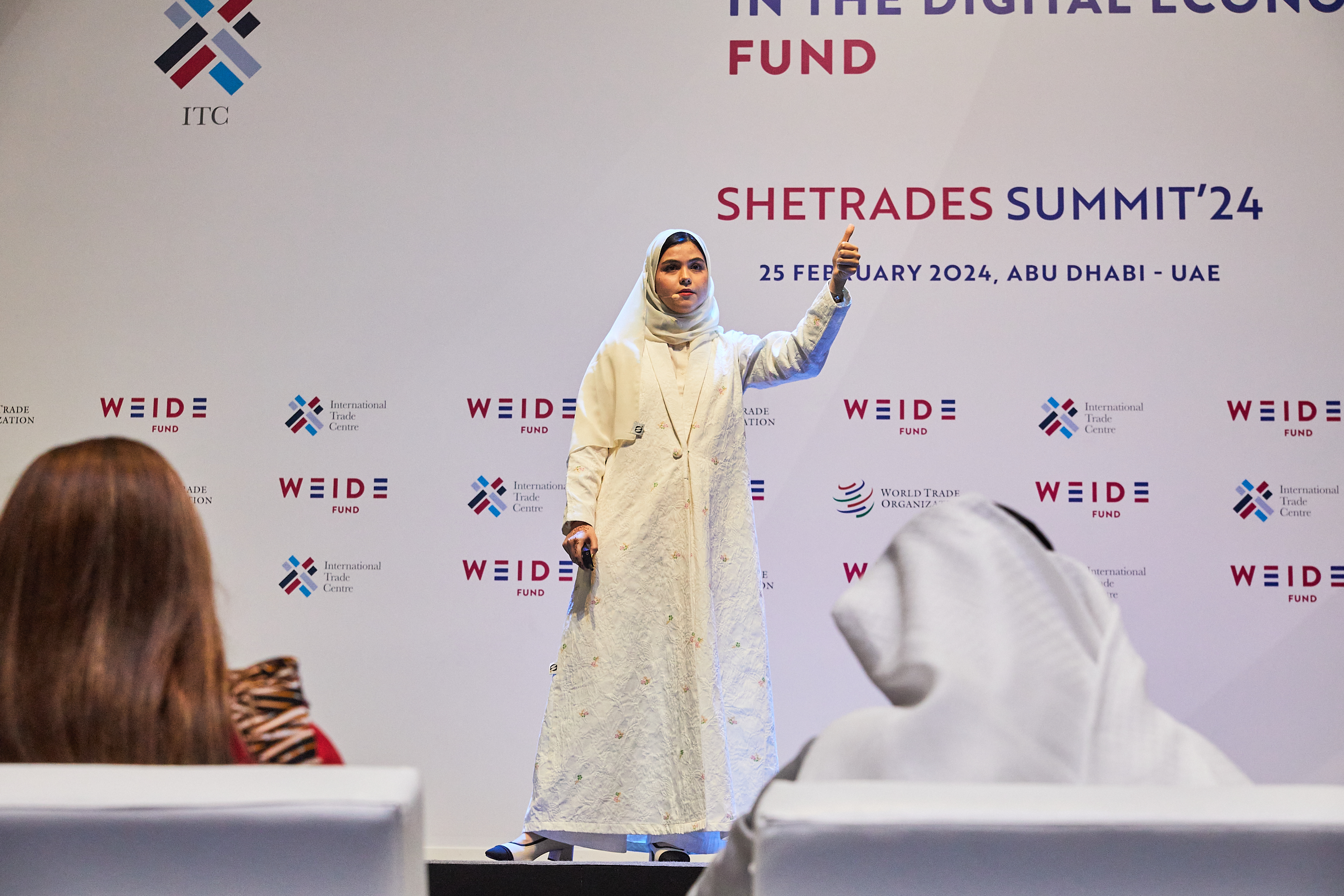 <p class="font-big text-left"><span style="color: rgb(200, 64, 71);" data-mce-style="color: rgb(200, 64, 71);">SheTrades Innovation Festival: Made by African women, ready for the world</span></p><p class="text-left">Five young African women innovators take the stage in a pitch contest to present solutions that are grounded, tested and built for real needs, with the potential to scale.</p><p class="text-left">The session spotlights innovation across areas like climate resilience, food systems, fintech, healthcare and digital inclusion.</p>